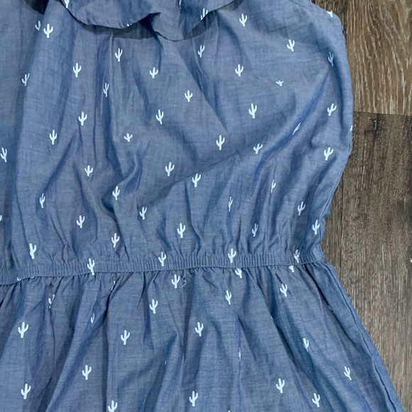 Wonder Nation Blue Denim Cactus Ruffle Dress Plus - Picture 4 of 7